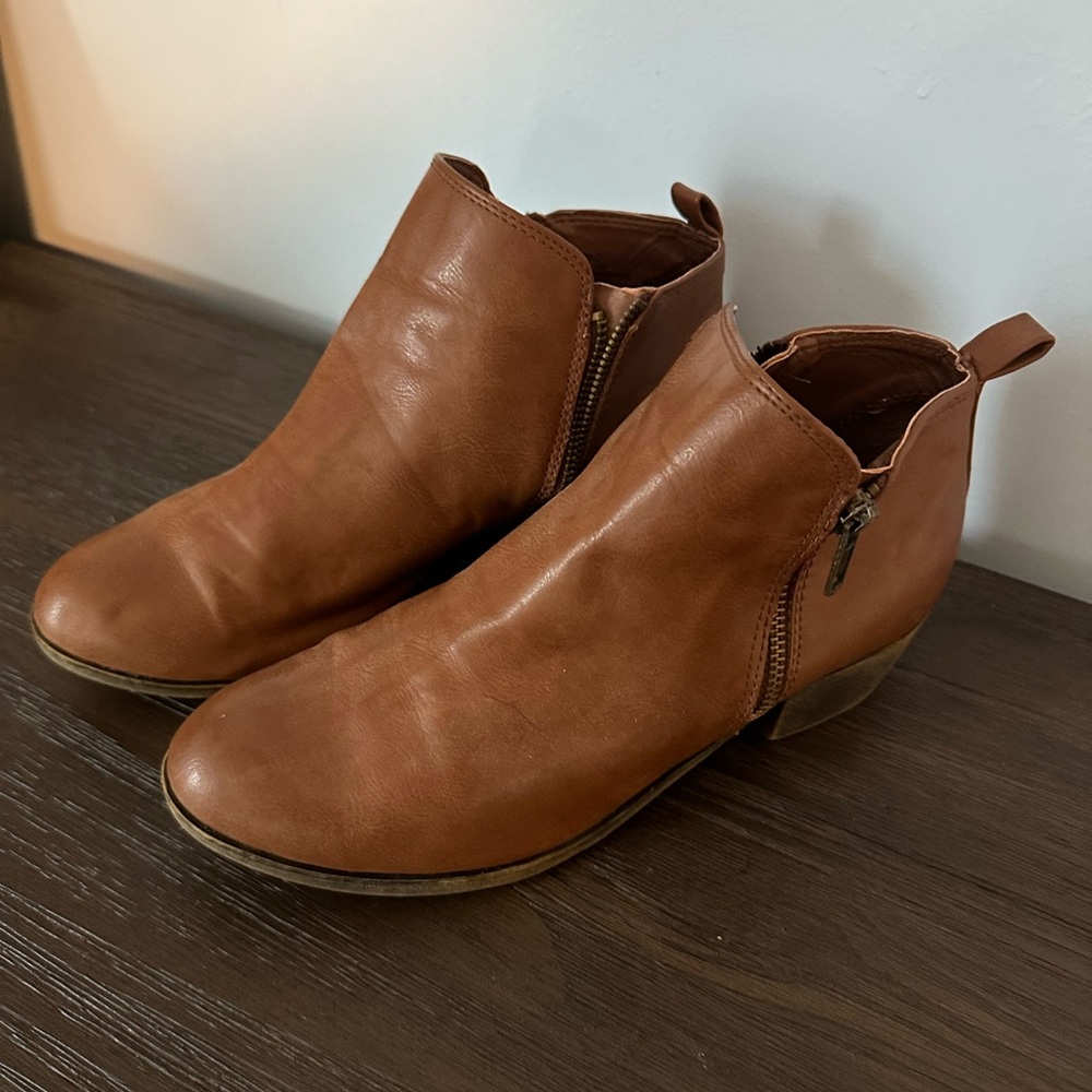 Brown booties